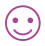 Smiley Symbol lila
